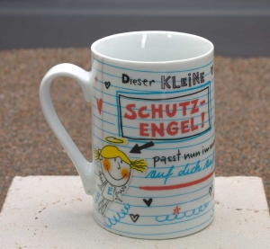 Becher Porzellan Schutzengel 250 ml