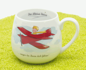 Kuschelbecher Porzellan Der Kleine Prinz Flugzeug 420ml