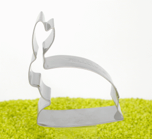 Ausstecher Hase liegend Edelstahl 9,5cm