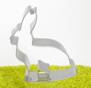 Ausstecher Hase sitzend Edelstahl 9,5cm