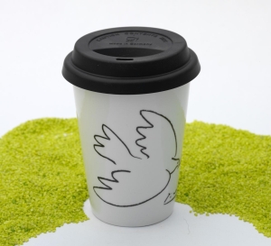Coffee To Go Becher Porzellan Picasso - La Colombe de la Paix 380ml