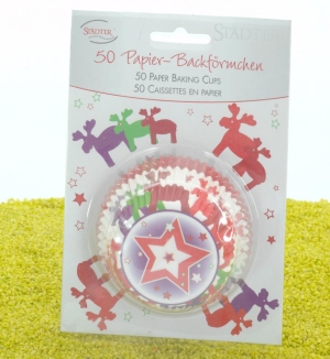 Papierbackförmchen Maxi Elch 50Stk