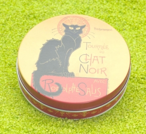 4er Set Untersetzer in Dose Chat Noir