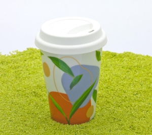 Coffee To Go Becher Porzellan Tea Flow (Tee) 380ml