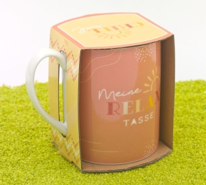 XL Tasse Porzellan Antistress - Meine Relax Tasse 600 ml