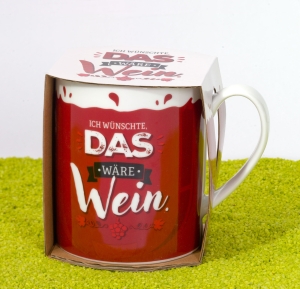 XL Tasse Porzellan Wein 600 ml