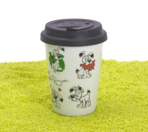Coffee To Go Becher Porzellan Snif Snif (Asterix, Idefix) 380ml