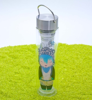 FlowTea Teezubereiter aus Glas Little Animal Leo 400ml Neoprenhülle