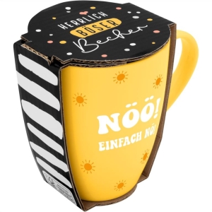 Becher Porzellan Herrlich böser Becher Nöö 350ml