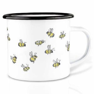 Tasse aus Emaille Bienenschwarm 300ml