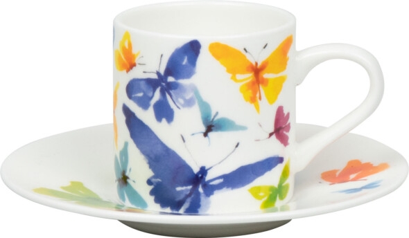 Espressotasse Porzellan Victoria Lowe - Butterfly (Schmetterling) 95ml