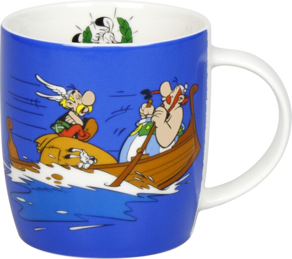 Henkelbecher Porzellan Asterix - Rudern 400ml