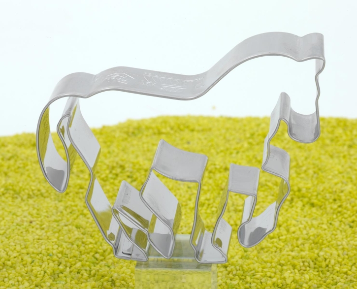 Ausstecher Pferd in Piaffe Edelstahl 10cm