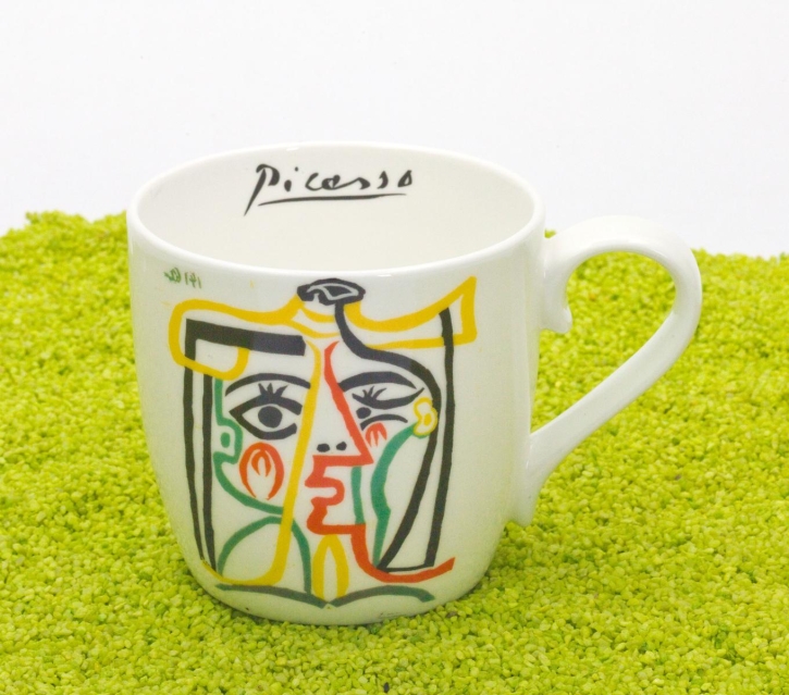 Henkelbecher Porzellan Picasso - Jaqueline with Hat 425ml