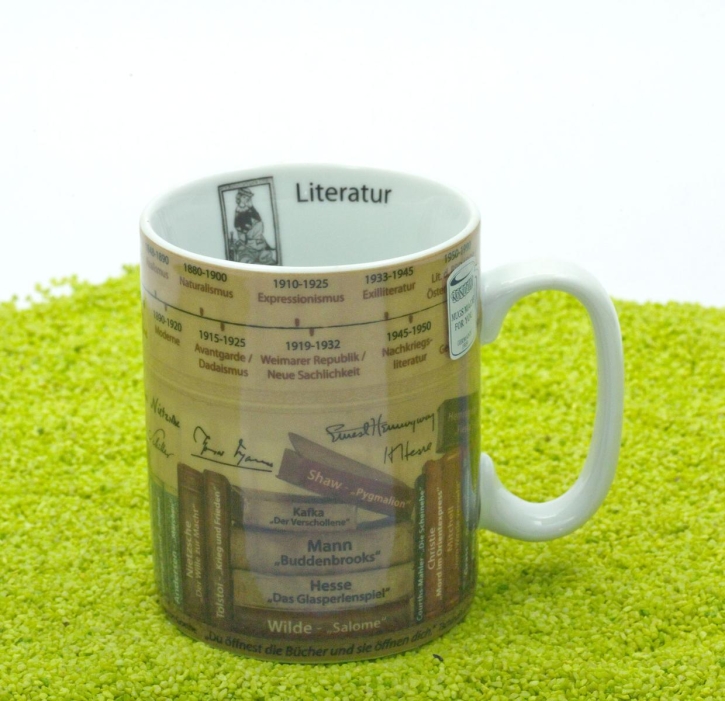 Wissensbecher Porzellan Literatur 490ml