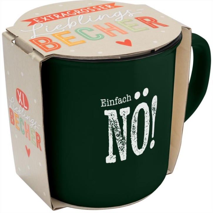 Extragroßer Lieblingsbecher Porzellan Nö! 550 ml