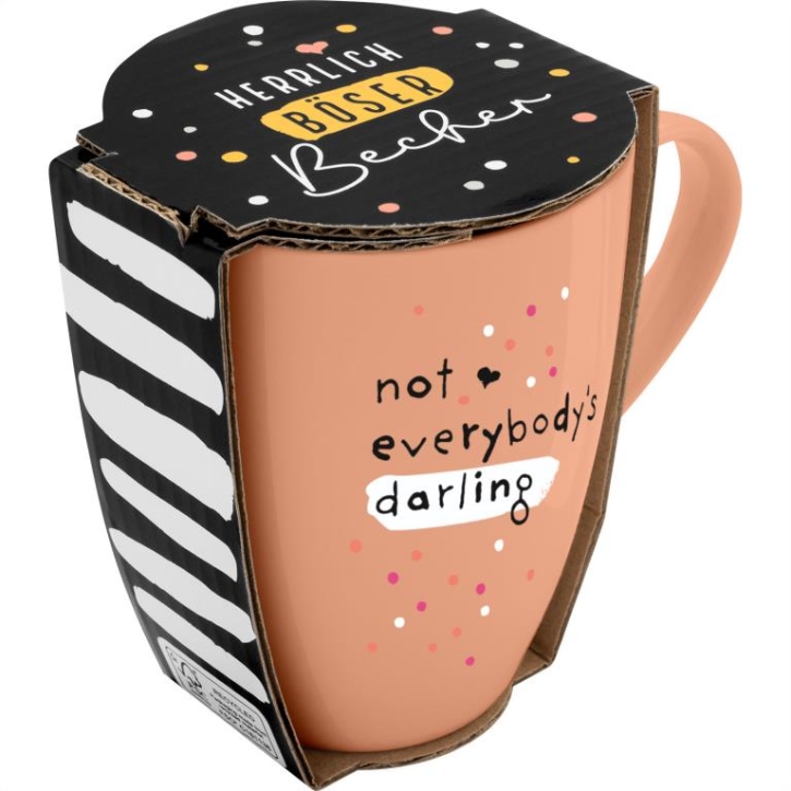 Becher Porzellan Herrlich Böser Becher Darling 350ml