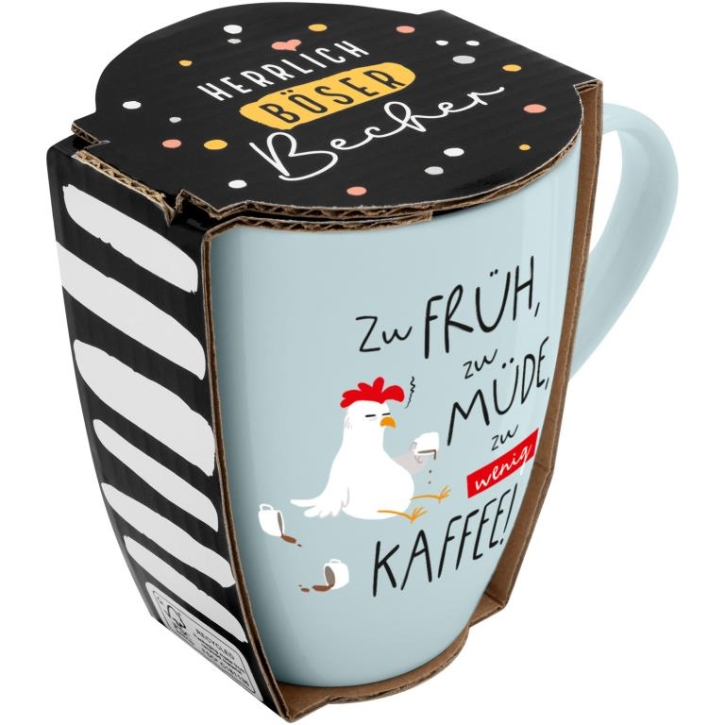Becher Porzellan Herrlich Böser Becher Kaffee 350ml
